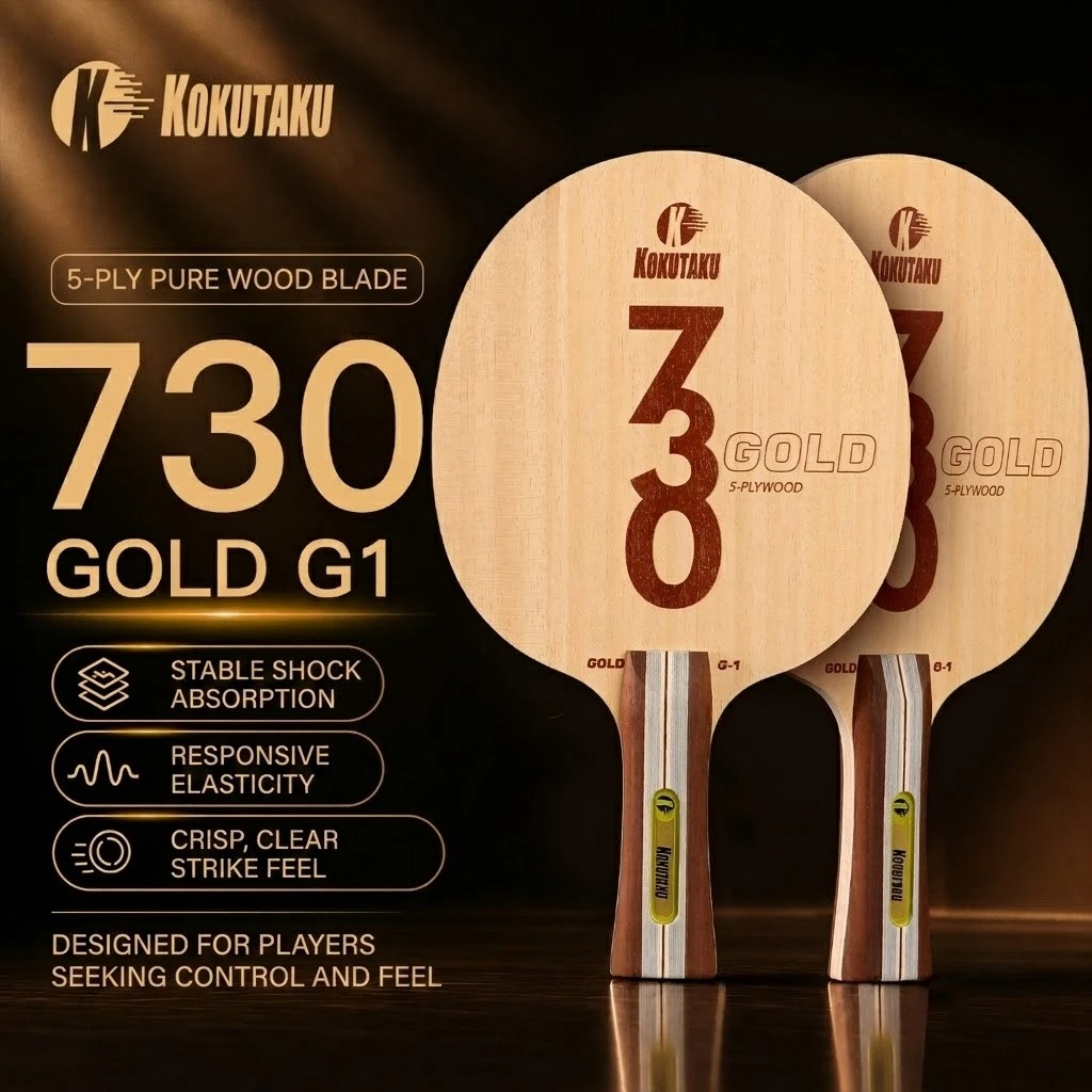 Table Tennis Machine - コクタク卓球ブレードFL 730 G1 5層木材/G2 5層木材と2層カーボン卓球ラケットブレード アークトレーニング