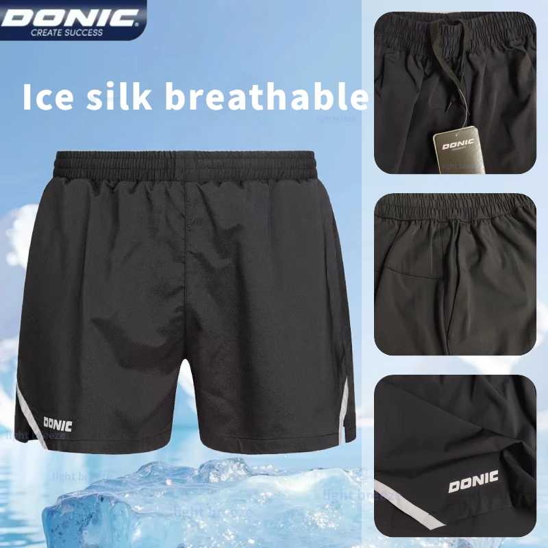 Table Tennis Shorts - Donic 卓球ショーツ男性と女性の速乾性通気性卓球服スポーツショーツトレーニングショーツ 93212