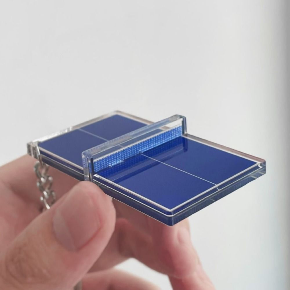 アクリルバドミントンキーホルダー ミニ両面バドミントン場キー - Table Tennis Keychain のレビューと価格