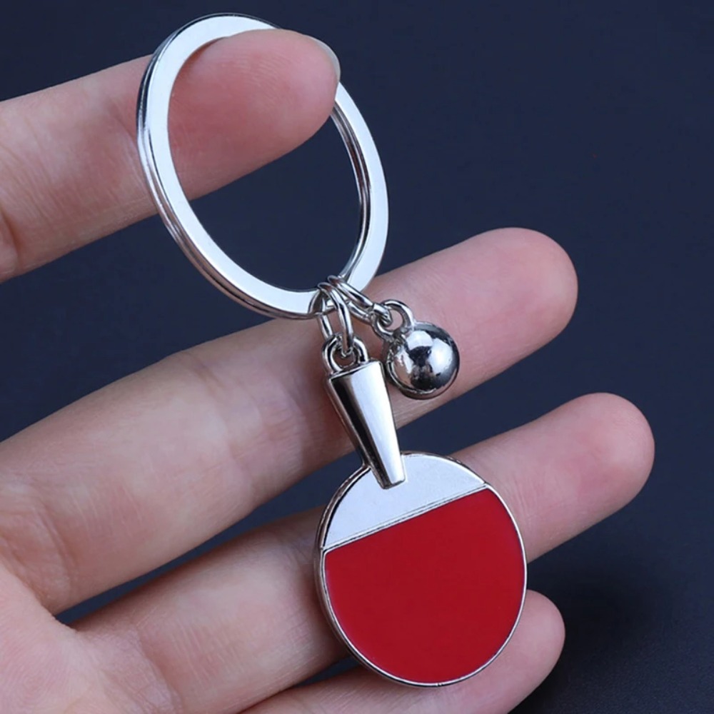 ミニピンポンバットボールキーホルダー 亜鉛合金製ジュエリーギ - Table Tennis Keychain のレビューと価格
