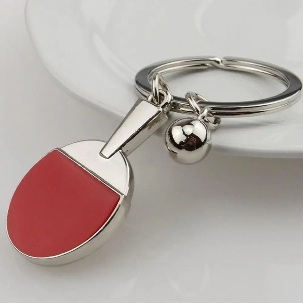 ミニピンポンバットボールキーホルダー 亜鉛合金製ジュエリーギ - Table Tennis Keychain のレビューと価格