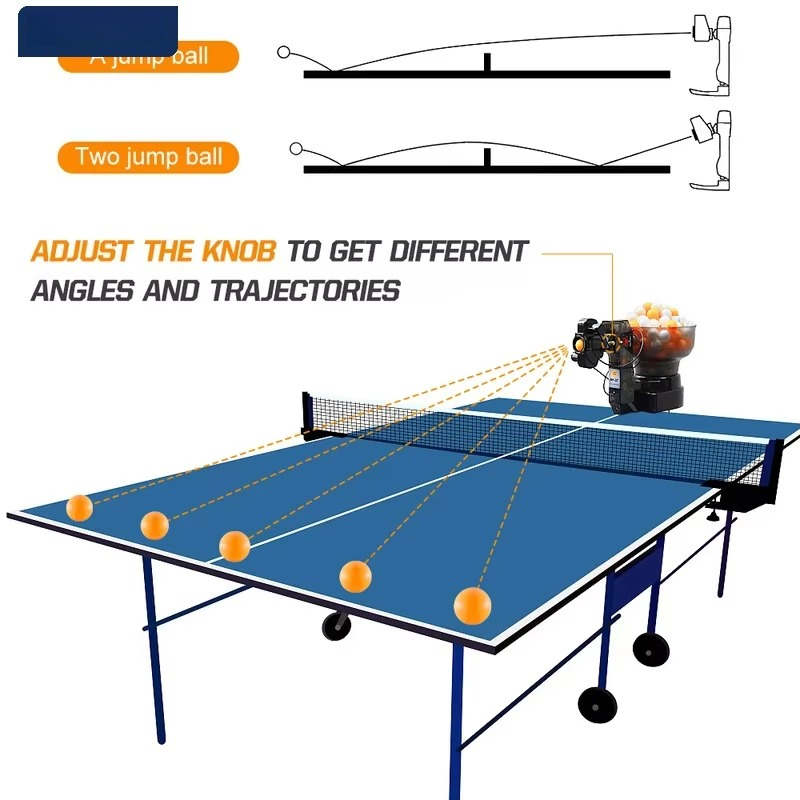 多方向回転機能を備えたピンポンロボット。卓球用自動ボール供給 - Table Tennis Machine のレビューと価格