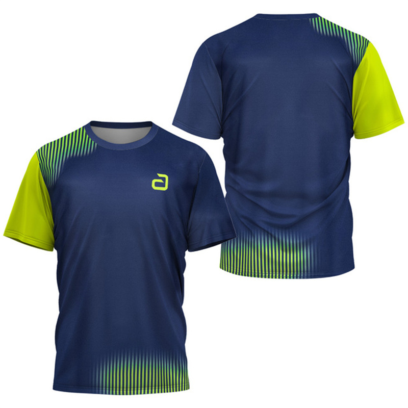 男性卓球 Tシャツアンダーカーレントパターンメンズサマーテニ - Table Tennis Shorts のレビューと価格