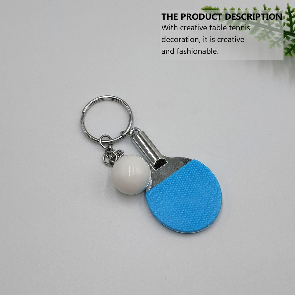 卓球ラケット型キーホルダー4個セット。クリエイティブなデザイ - Table Tennis Keychain のレビューと価格