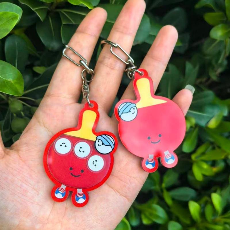 スポーツボールシェイカーキーホルダー バドミントン テニス  - Table Tennis Keychain のレビューと価格