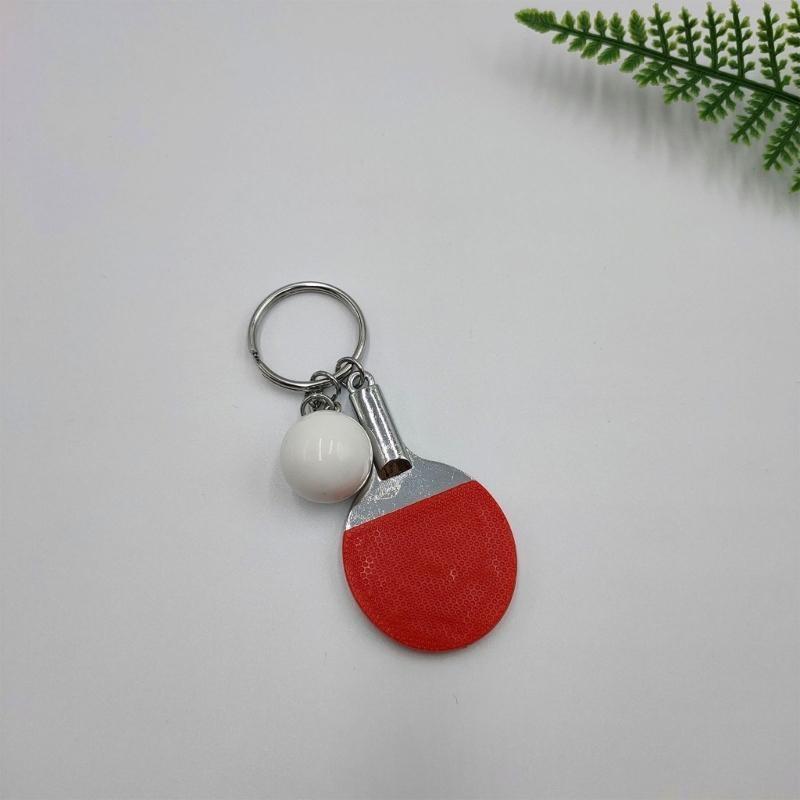 31BE かわいいスポーツミニメタル卓球キーホルダーバッグペ - Table Tennis Keychain のレビューと価格